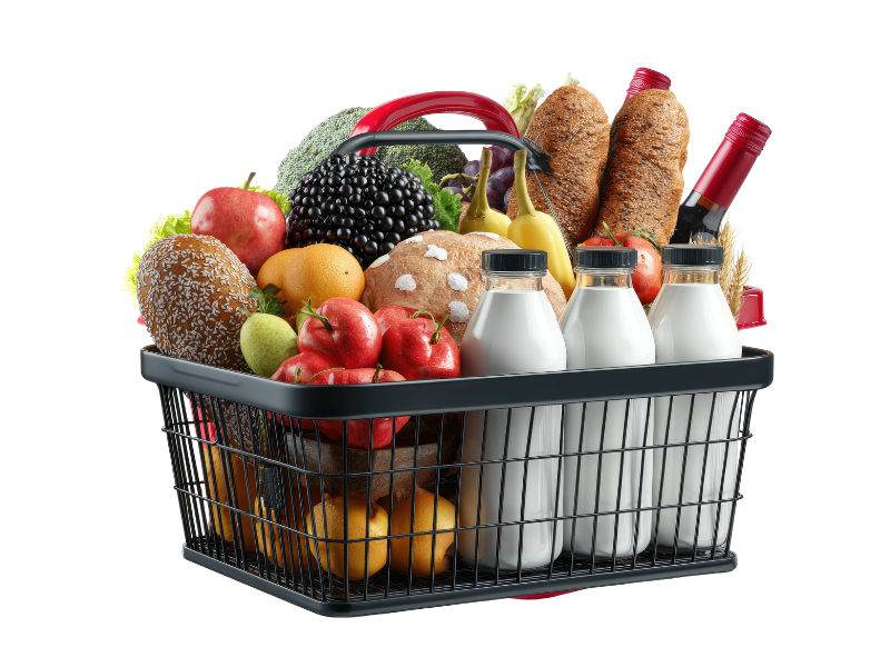 Fresh grocery basket